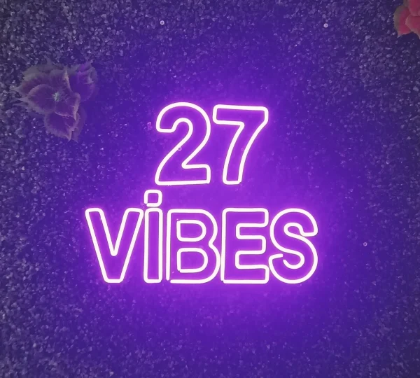 27 Vibes- LED Neon Sign