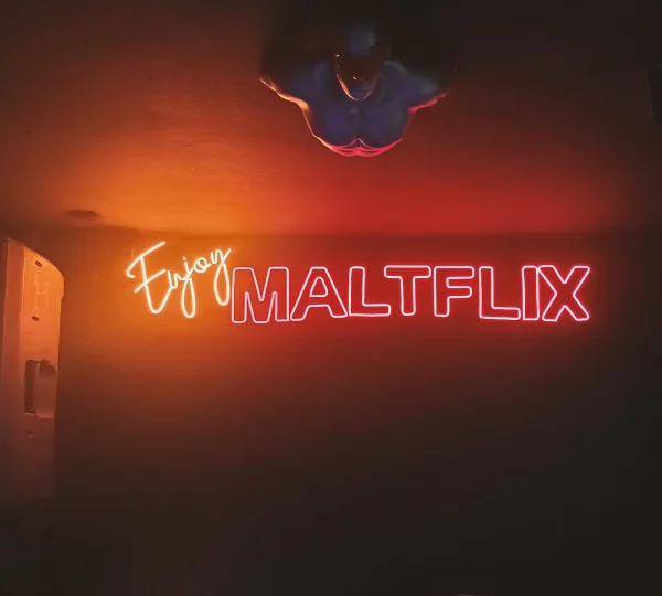 Enjoy Maltflix- LED Neon Sign