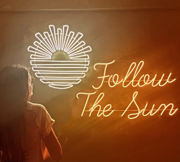 Follow the Sun - LED Neon Sign