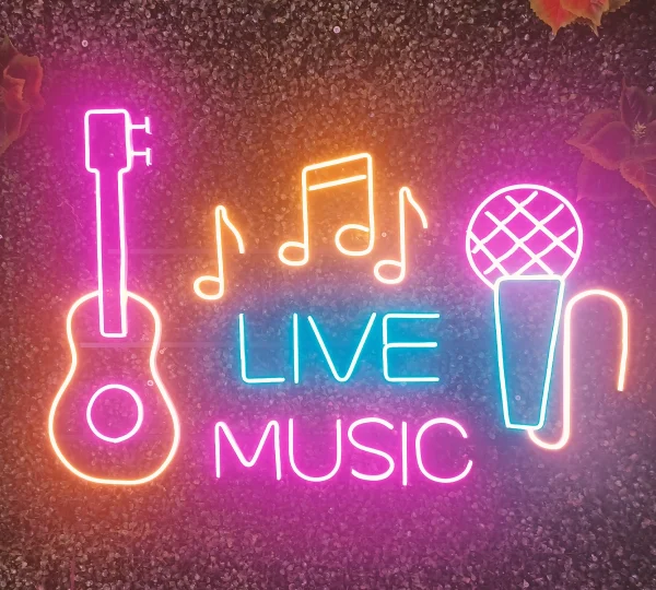 Live Music - LED Neon Sign