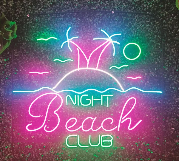 Night Beach Club - LED Neon Sign