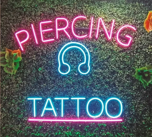 Piercing & Tattoo - LED Neon Sign