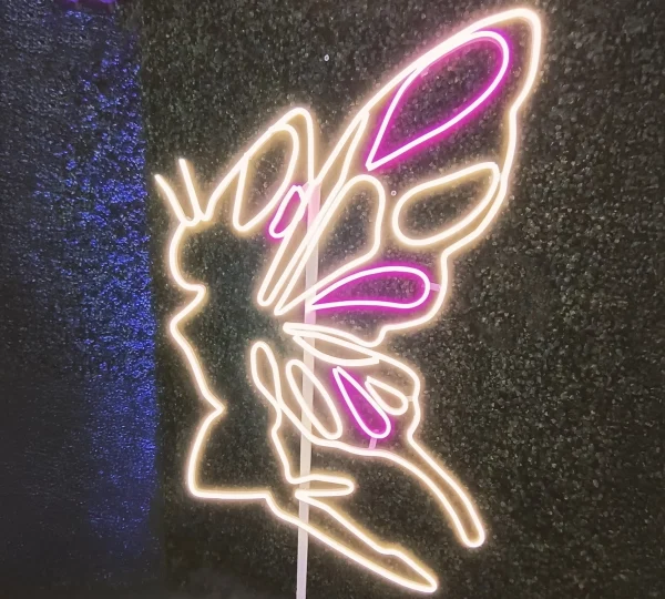 Butterfly Girl  - LED Neon Sign